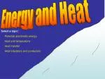 Potential and kinetic energy - slide 1