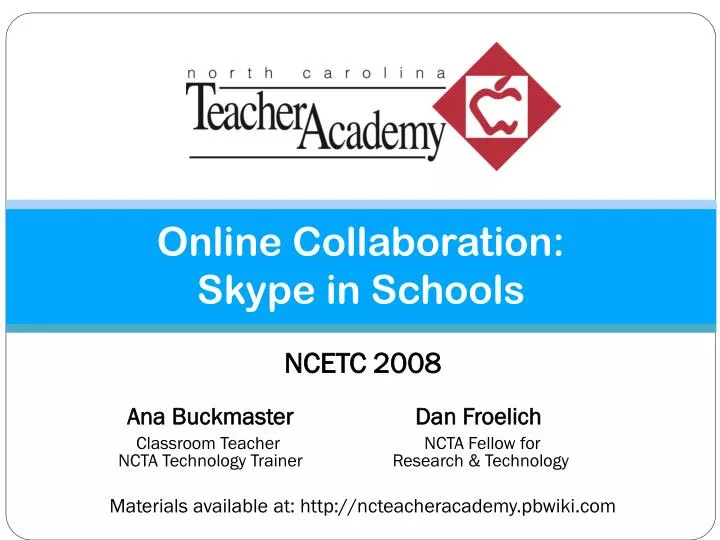 online collaboration skype in schools
