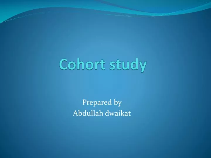 cohort study
