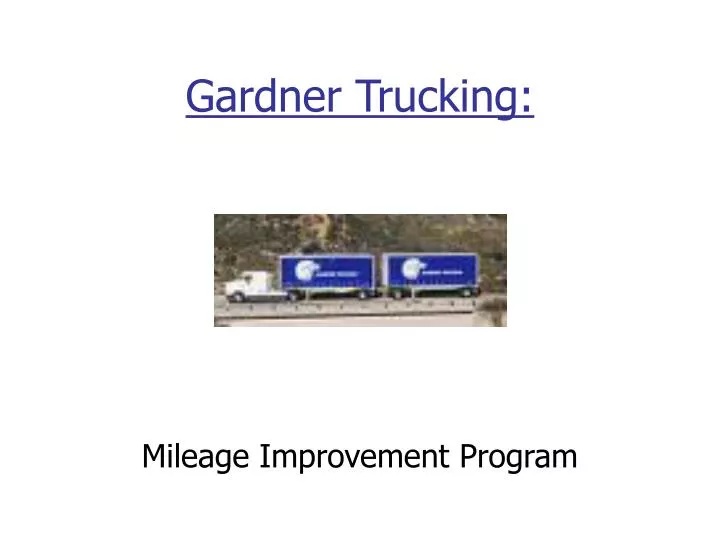 gardner trucking