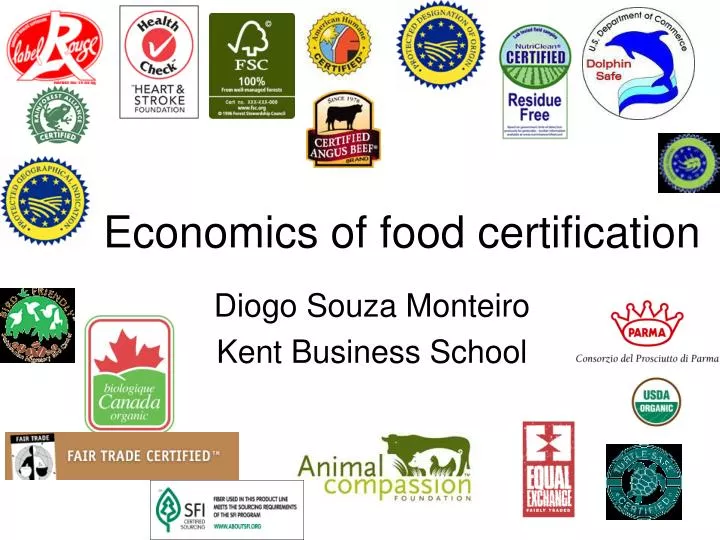 economics of food certification