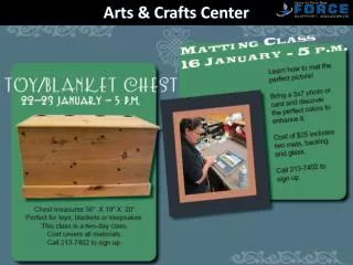 Arts &amp; Crafts Center