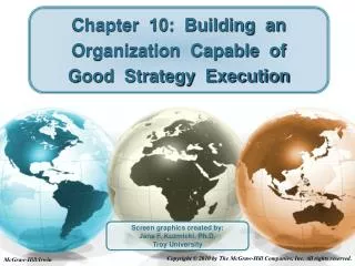 Chapter 10: Building an Organization Capable of Good Strategy Execution