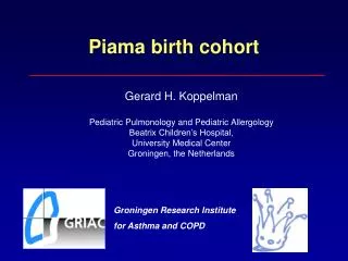 Piama birth cohort