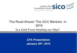 CFA Presentation January 30 th , 2010