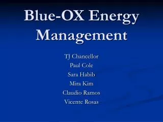 Blue-OX Energy Management