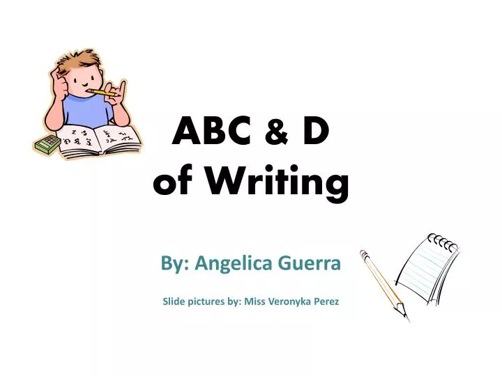 abc d of writing
