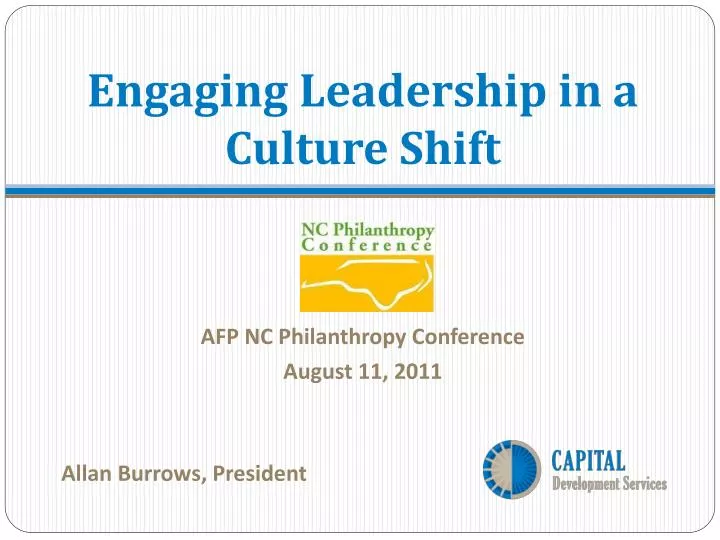 engaging leadership in a culture shift