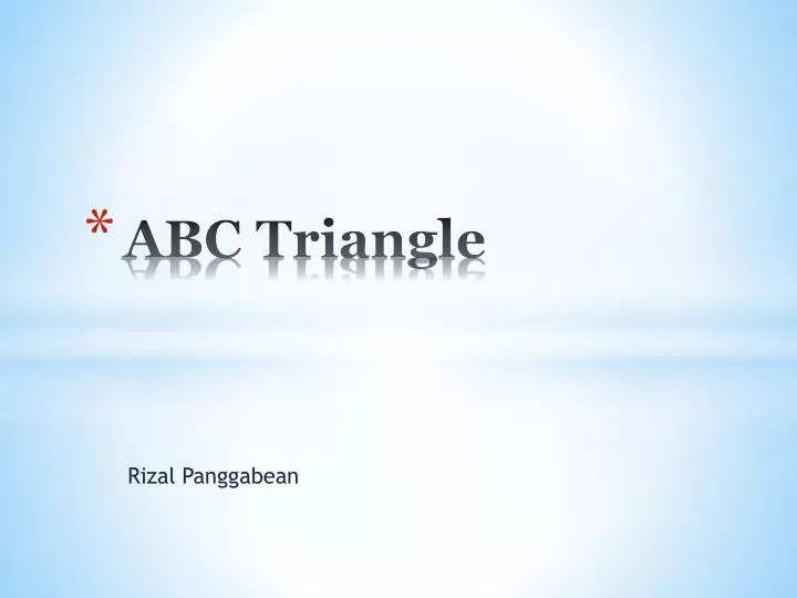 abc triangle