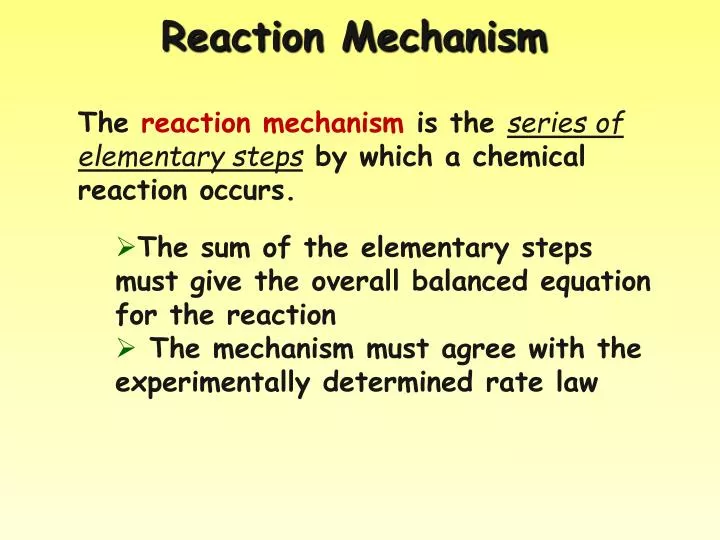 reaction mechanism