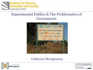 Experimental Publics &amp; The Problematics of Government
