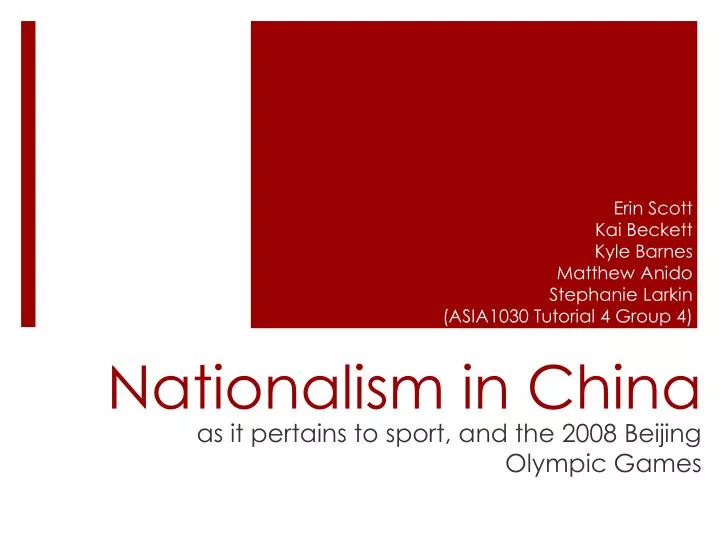 nationalism in china