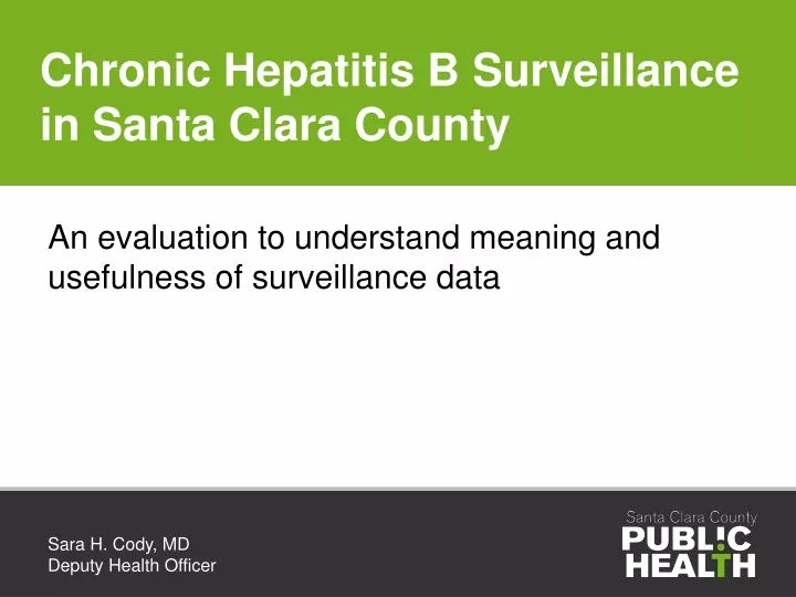 chronic hepatitis b surveillance in santa clara county