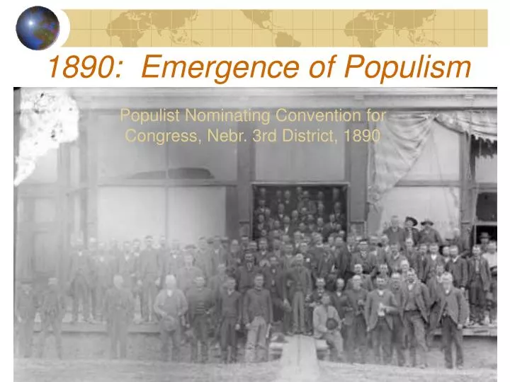 1890 emergence of populism