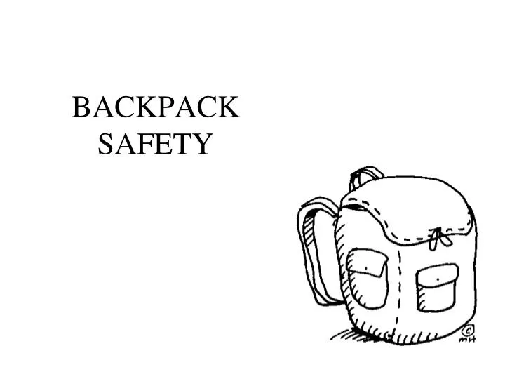 backpack safety