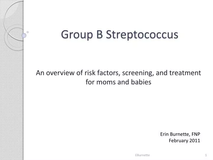 group b streptococcus