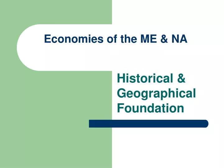 economies of the me na