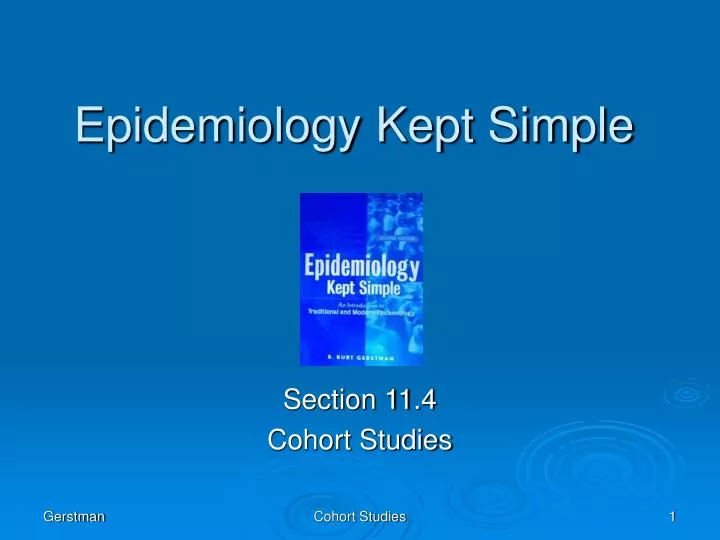 epidemiology kept simple