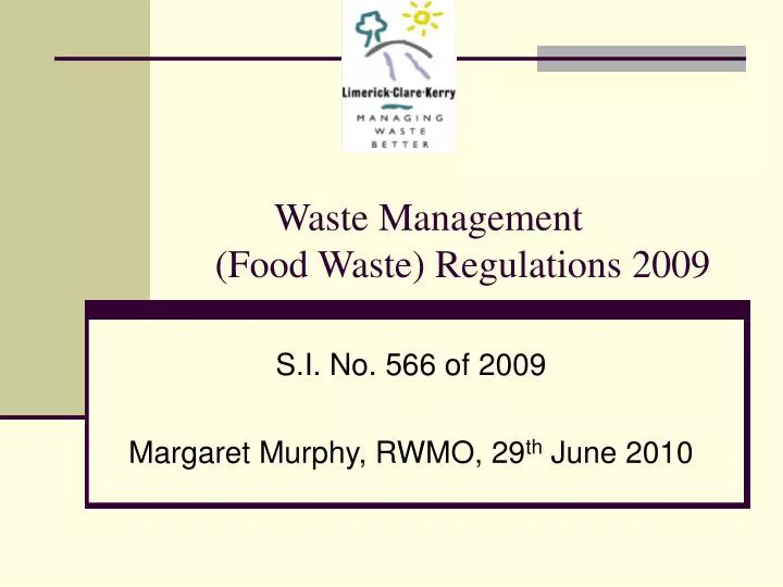 waste management food waste regulations 2009