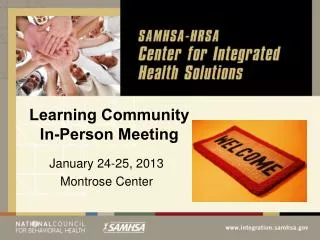 Learning Community In-Person Meeting