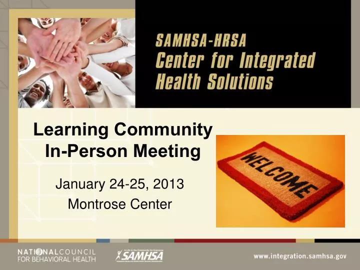learning community in person meeting