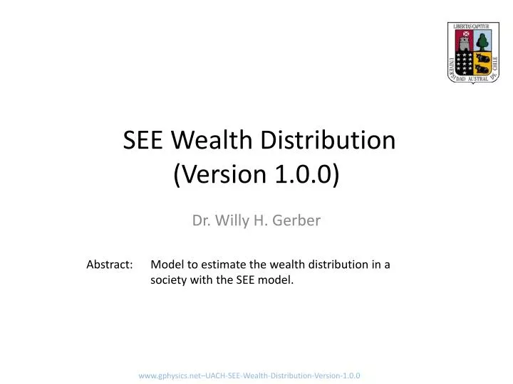 see wealth distribution version 1 0 0