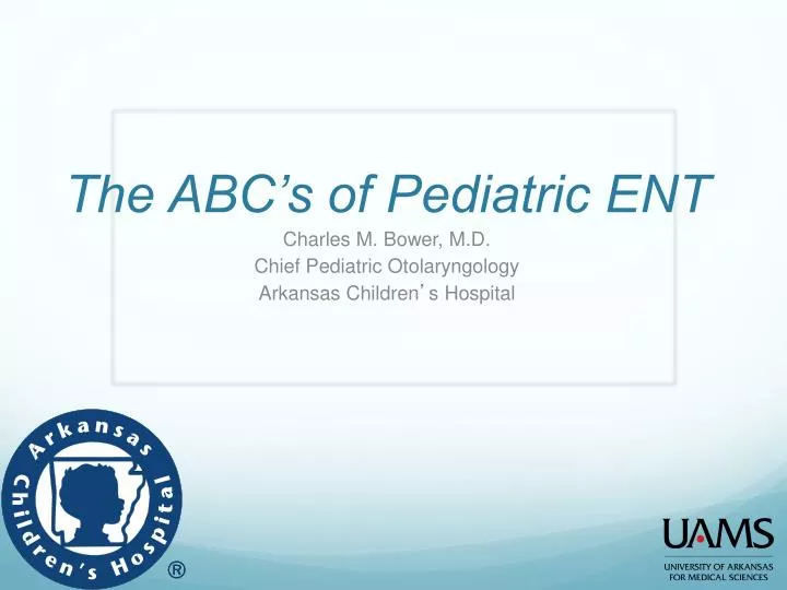 the abc s of pediatric ent