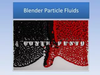 Blender Particle Fluids