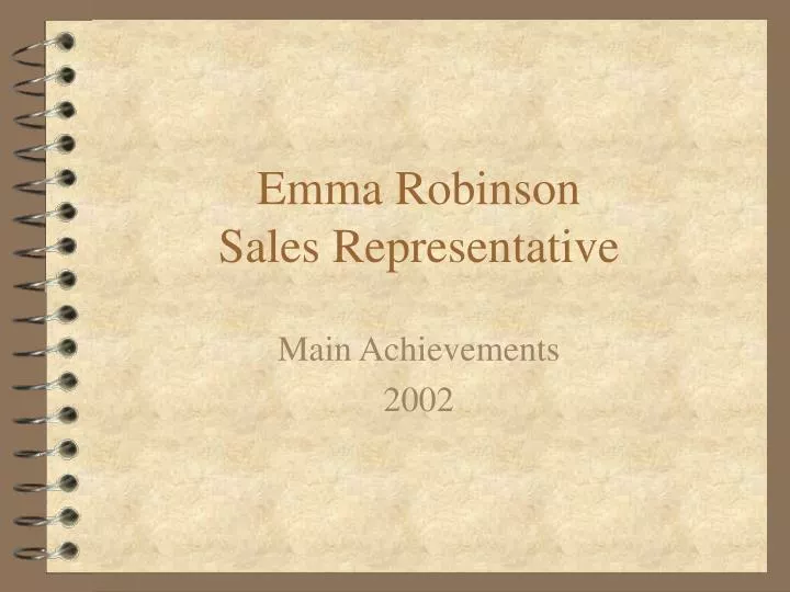 emma robinson sales representative