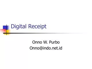 Digital Receipt