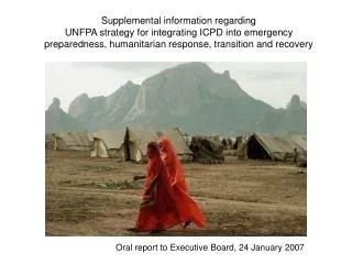 Oral report to Executive Board, 24 January 2007