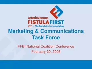 Marketing &amp; Communications Task Force