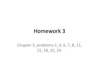 Homework 3