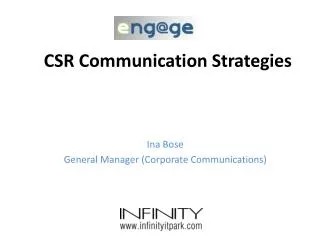 CSR Communication Strategies