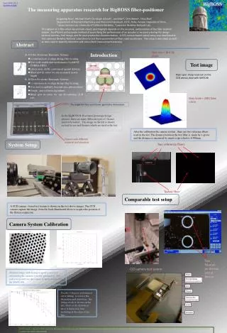 The measuring apparatus research for BigBOSS fiber- positioner