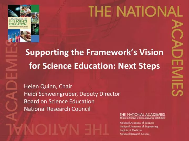 supporting the framework s vision for science education next steps