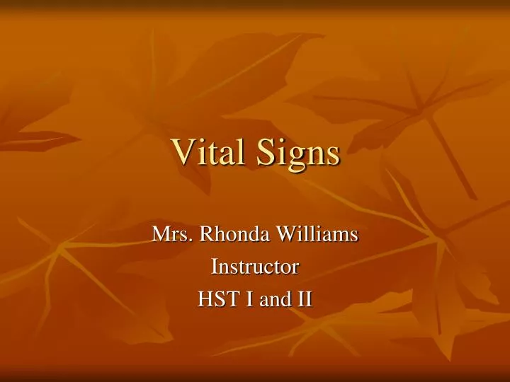 vital signs