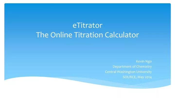 etitrator the online titration calculator