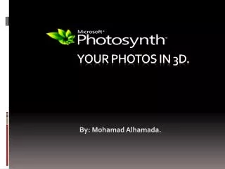 your Photos in 3D.