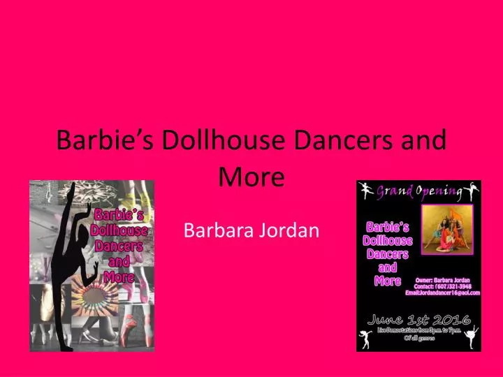 barbie s dollhouse dancers and more
