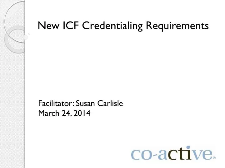 new icf credentialing requirements