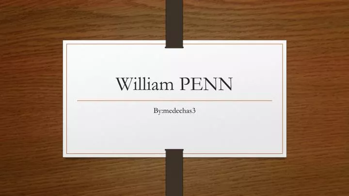 william penn