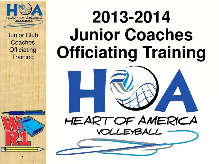 2013 2014 junior coaches officiating training