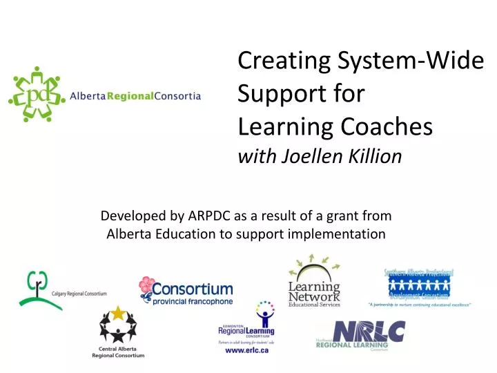 creating system wide support for learning coaches with joellen killion