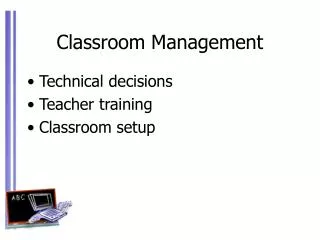 Classroom Management