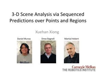 3-D Scene Analysis via Sequenced Predictions over Points and Regions