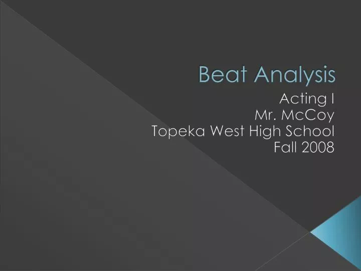 beat analysis