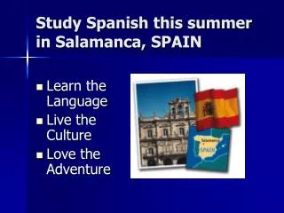 Study Spanish this summer in Salamanca, SPAIN