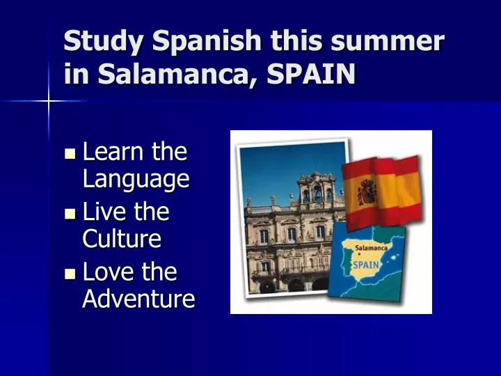 study spanish this summer in salamanca spain