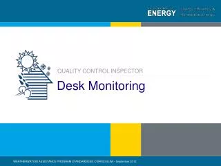 Desk Monitoring
